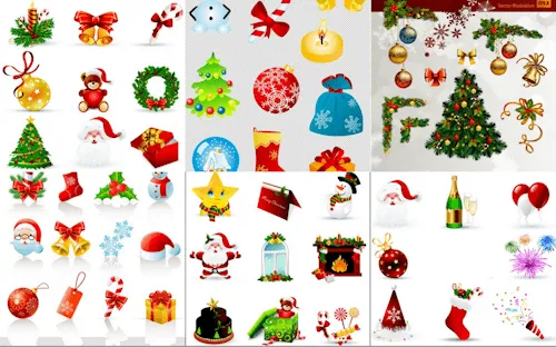 Más de 70 adornos navideños para hacer tarjetas de Navidad | Banco ...