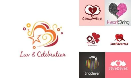 70 Logotipos de corazones por Día de San Valentín 70 Logotipos de corazones por Día de San Valentín