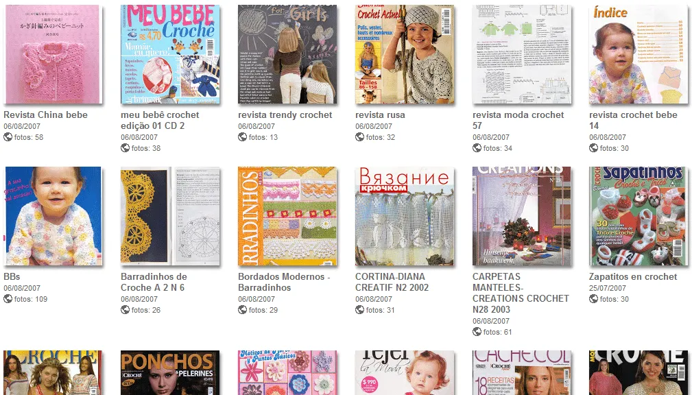 72 Revistas de Crochet. Recopilacion Picasa - Patrones Crochet