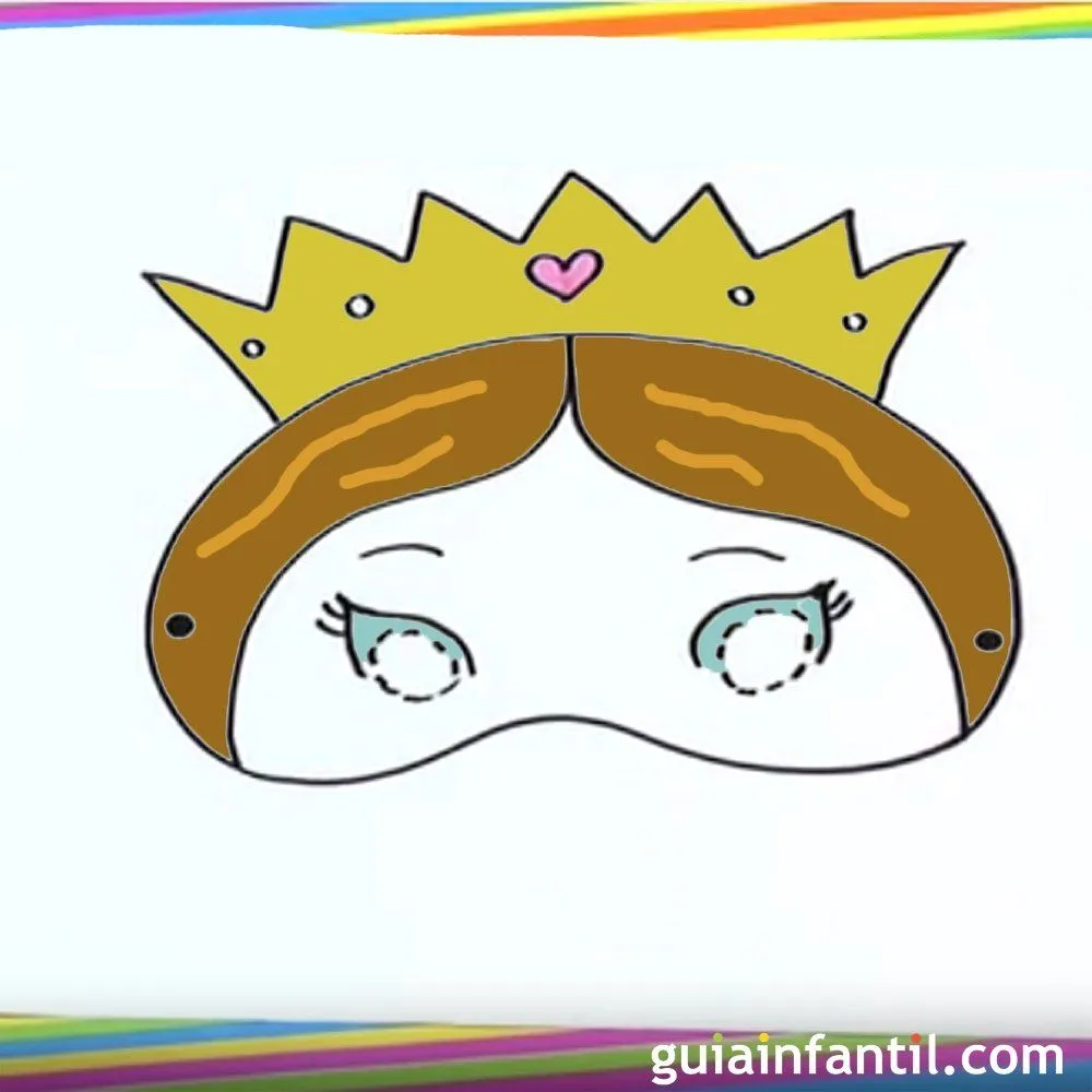Cómo dibujar un antifaz de princesa