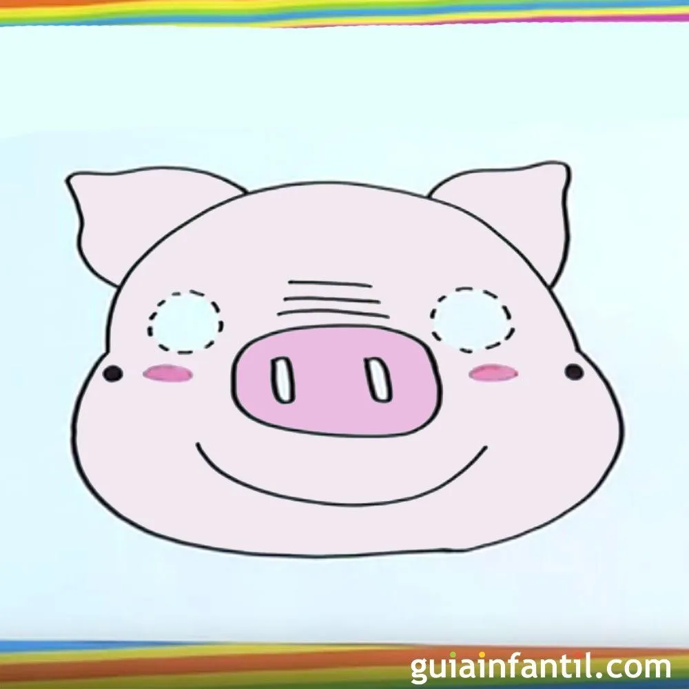 Cómo dibujar una mascara de cerdo