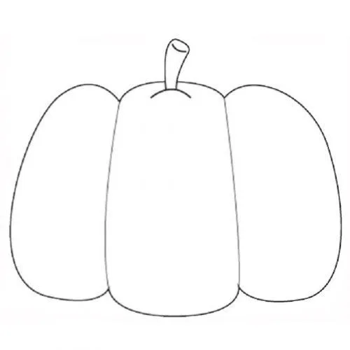 Dibujo de calabaza para imprimir y pintar - Dibujos para colorear ...