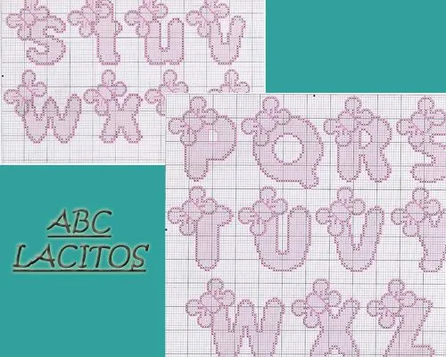 Esquemas de abecedarios infantiles punto de cruz - Imagui