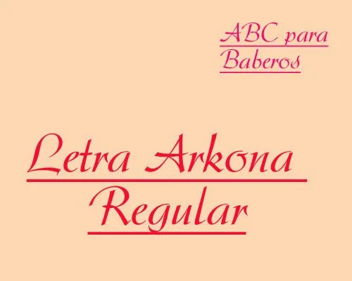 ABC Baberos Letra Arkona Regular - Hilos para Bordar (DMC, Rosace ...
