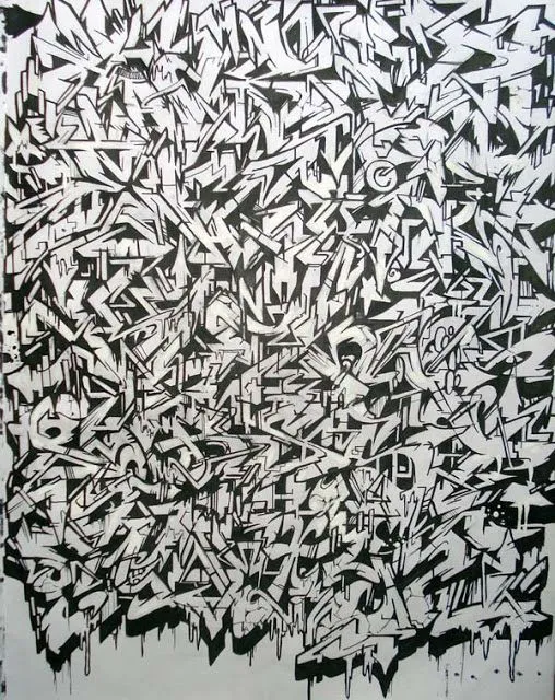 ABCD Wildstyle | Graffiti Alphabet | graffiti | Pinterest ...