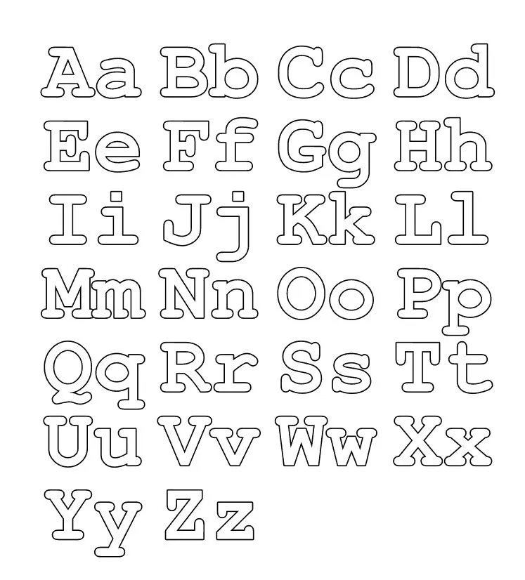 abecedario minusculas Colouring Pages