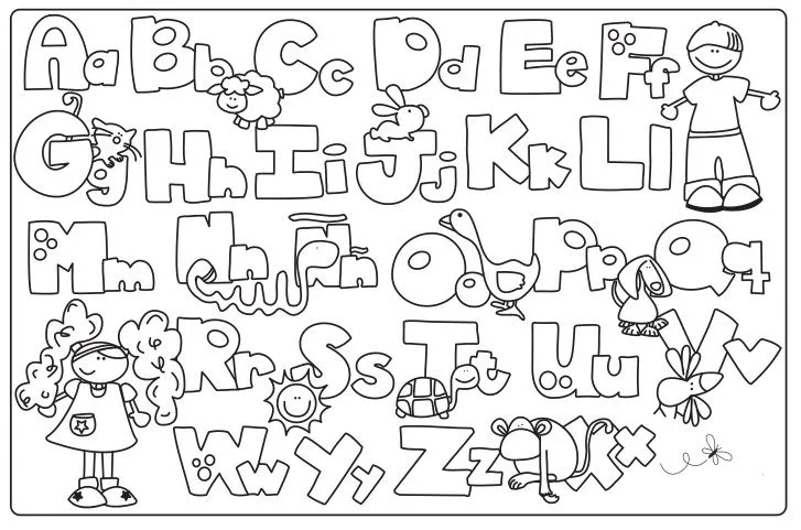 abecedario para colorear pdf - Buscar con Google | Educación ...
