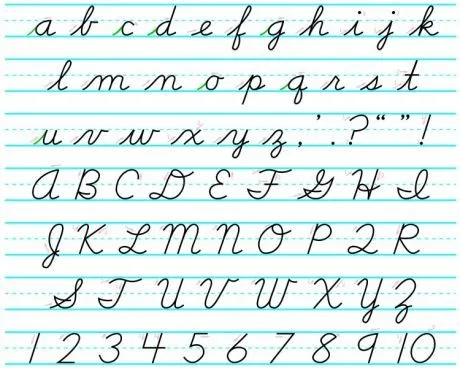 Alfabeto de letra cursiva para imprimir - Imagui