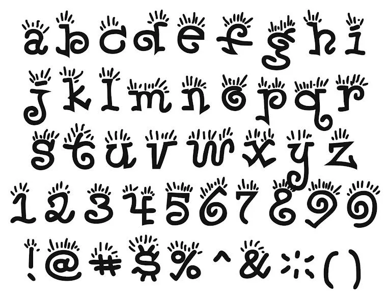 Diferente tipo de letras del abecedario - Imagui