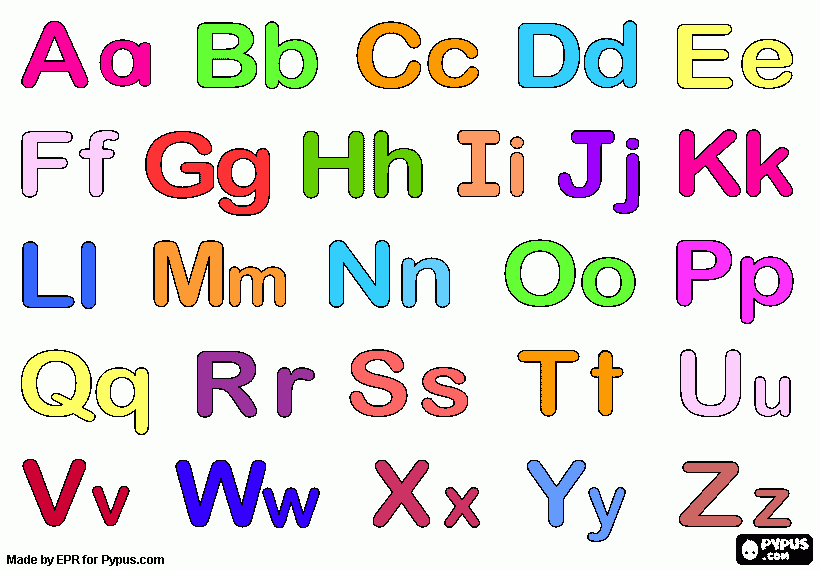 Dibujos del abecedario mayusculas y minusculas - Imagui