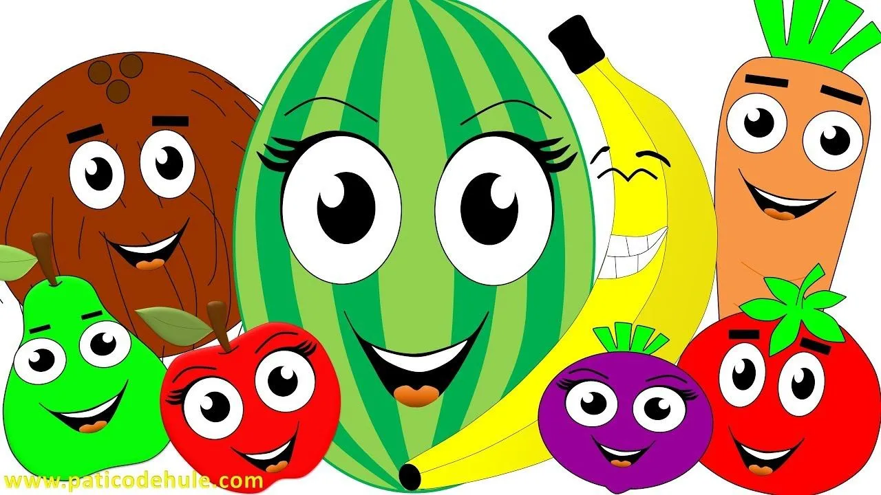 Abecedario y Frutas para niños - Frutas y Letras para niños - YouTube