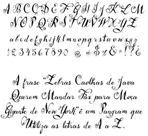 Abecedario letra caligrafica - Imagui