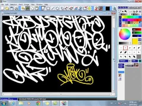 abecedario de graffiti (how to tag Graffiti).mp4 - YouTube