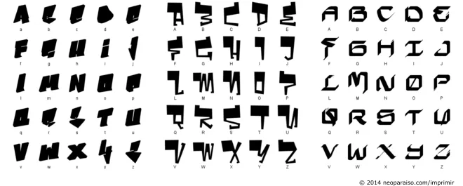 Moldes de letras con lapiz - Imagui