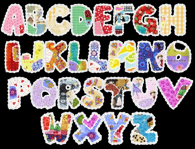 Letras del abecedario para patchwork - Imagui