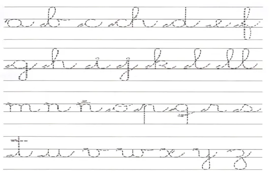 Caligrafia abecedario cursiva - Imagui