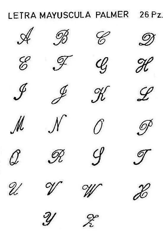Abecedario En Letra Cursiva 2 | Typography* | Pinterest