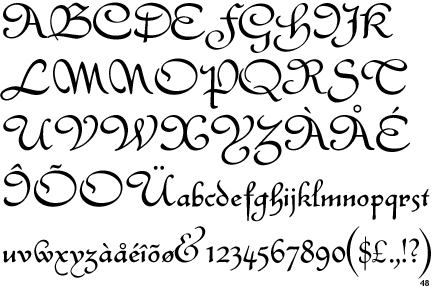 Abecedario letra gotica cursiva - Imagui
