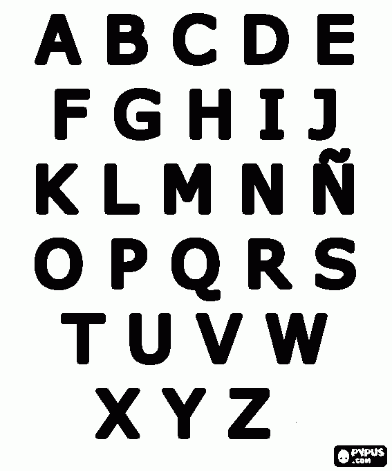 El abecedario en letra mayúsculas - Imagui