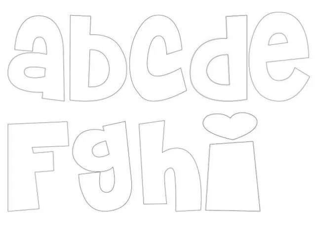 Moldes de letras del abecedario en cursiva - Imagui