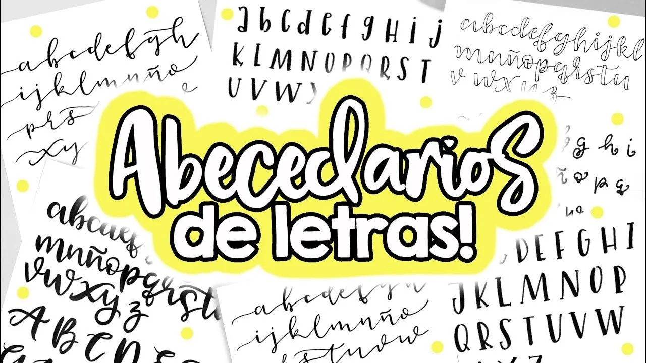 Abecedario de LETRAS BONITAS!! ✄ Barbs Arenas Art! - YouTube