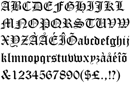 Abecedario letras goticas mayusculas - Imagui