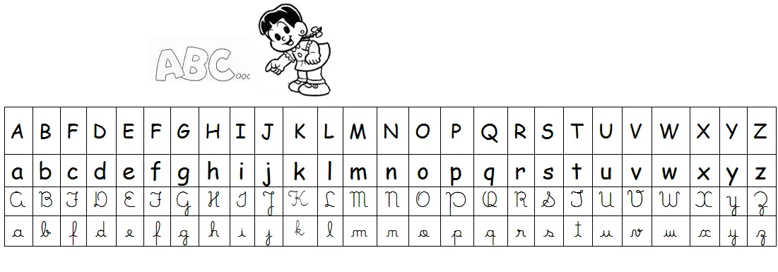 El abecedario en las 4 letras - Imagui