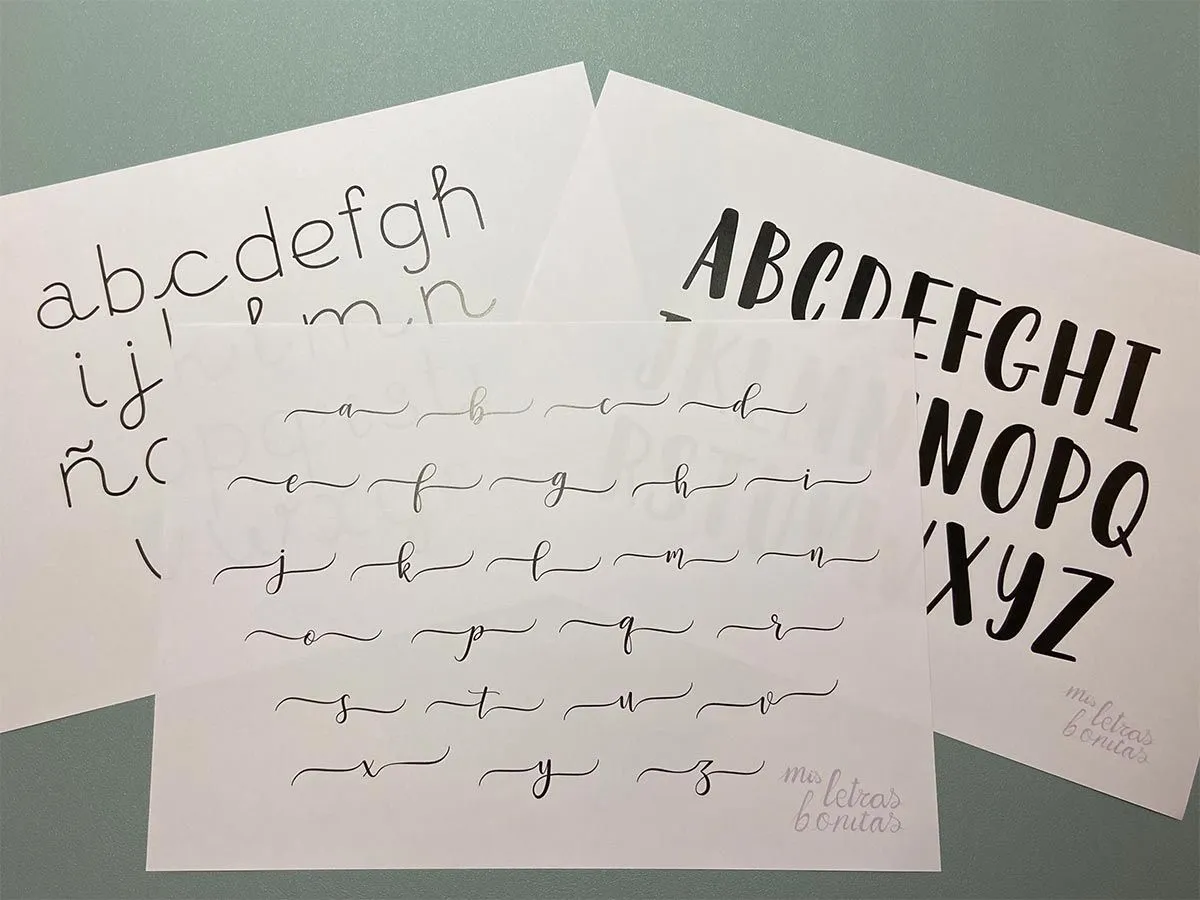 Abecedario de lettering para imprimir GRATIS on-line Abecedario de lettering para imprimir GRATIS on-line