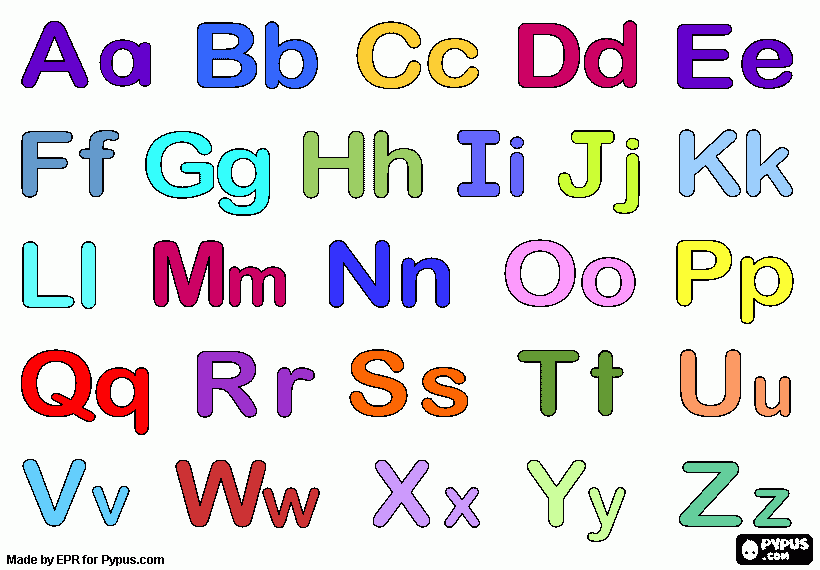 El abecedario en mayúscula y minúscula - Imagui