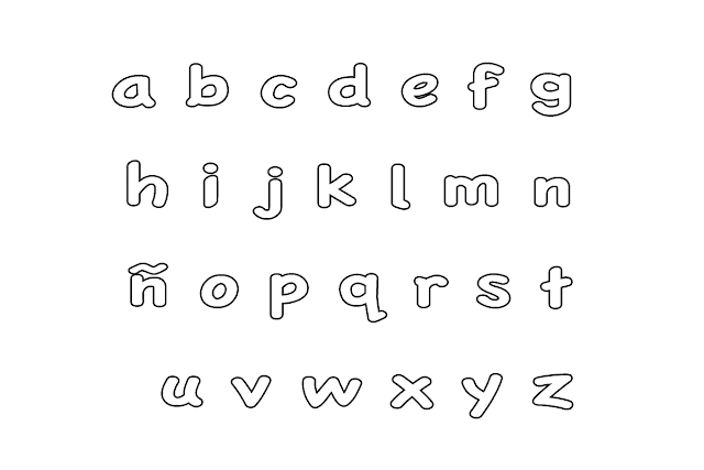 Letras mayusculas del abecedario para colorear - Imagui