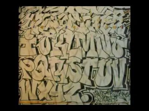 abecedarios en graffiti - YouTube