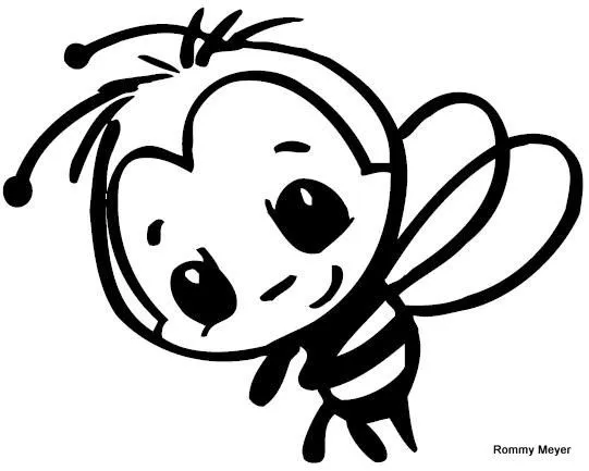 Dibujos de abejas para colorear - Imagui