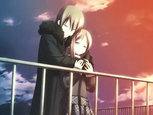 Anime amor abrazo - Imagui