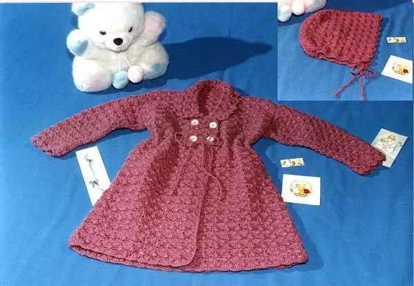Abrigo tejido a crochet para niña - Imagui