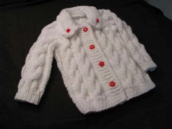 Saco tejido de niña | Knitting & Crochet for babies & kids ...