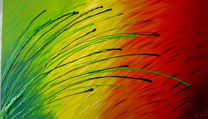 Abstractos colores vivos pintura acrilico | El club del arte, pinturas