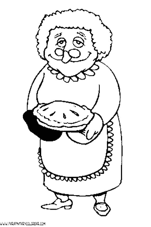 Dibujo de abuela - Imagui