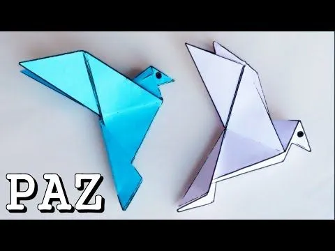 Paloma de la Paz - Origami - YouTube