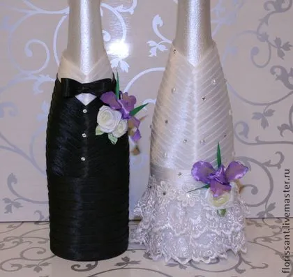 Accesorios de boda | botellas de vidrio | Pinterest | Champagne ...