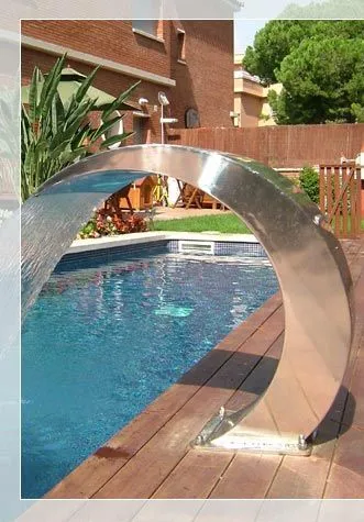 Accesorios para su piscina: cascadas fibra optica chorros ...