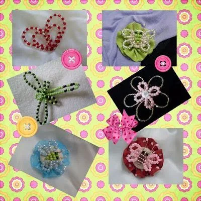 Accesorios realizados con mostacillas. Broches para decorar nuestra ... Accesorios realizados con mostacillas. Broches para decorar nuestra ...