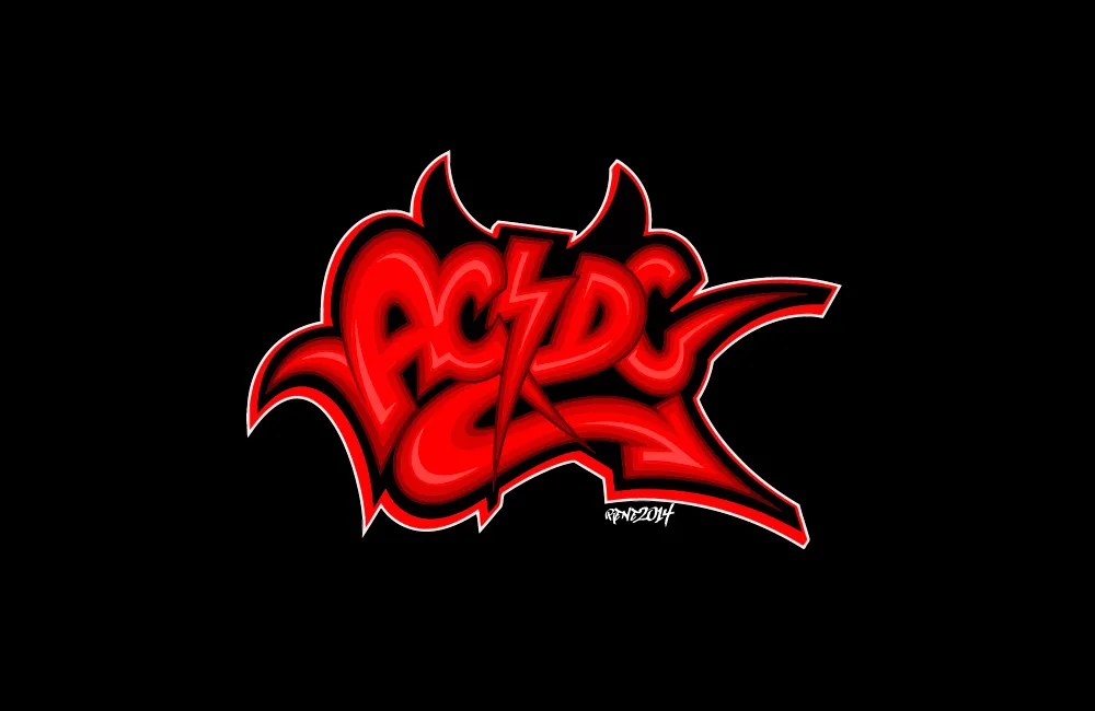AC/DC - Graffiti Logo Vector by elclon on DeviantArt AC/DC - Graffiti Logo Vector by elclon on DeviantArt