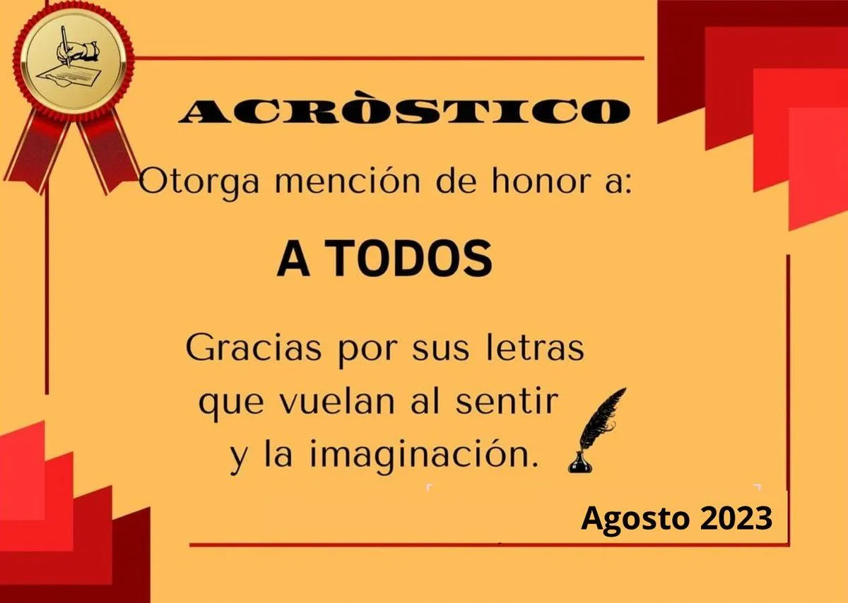 ACRÓSTICO*✍️ on X: 