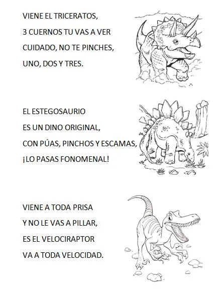 Actividades de dinosaurios para niños de preescolar - Imagui