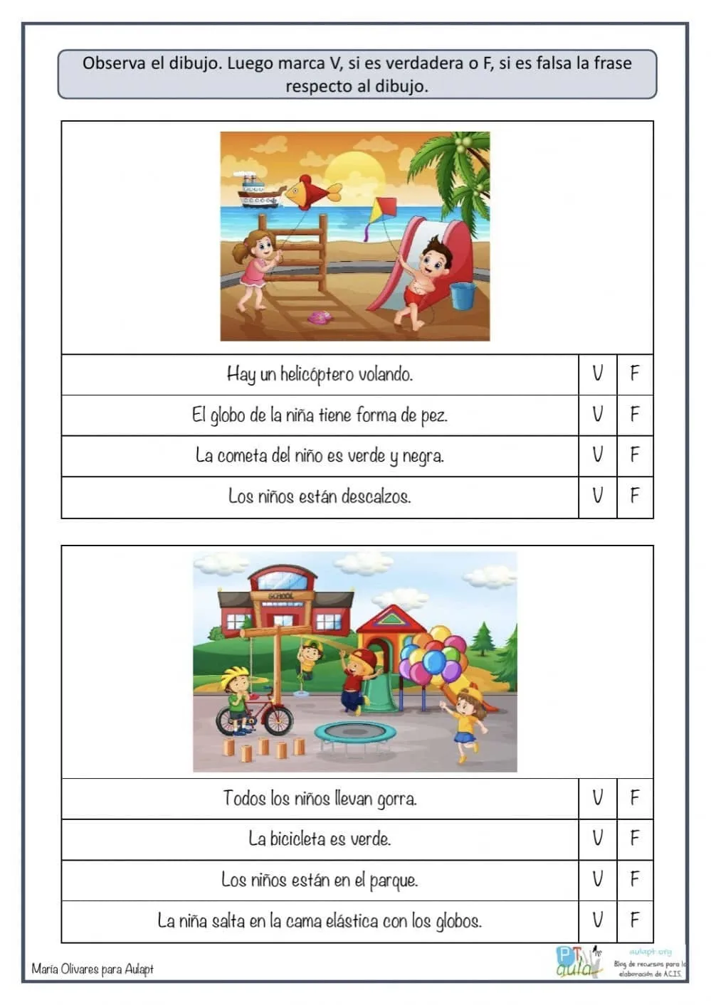 ▷ Actividades y ejercicios de (descripción) para niños de Primaria | Fichas