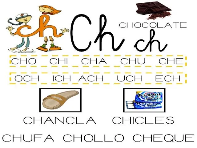 Actividades y ejercicios para infantil y primaria: LA LETRA " CH ... Actividades y ejercicios para infantil y primaria: LA LETRA " CH ...