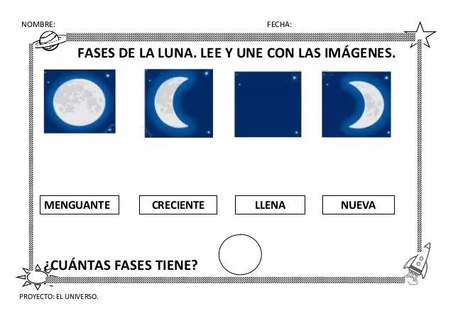 actividades fases de la luna infantil - Buscar con Google ...