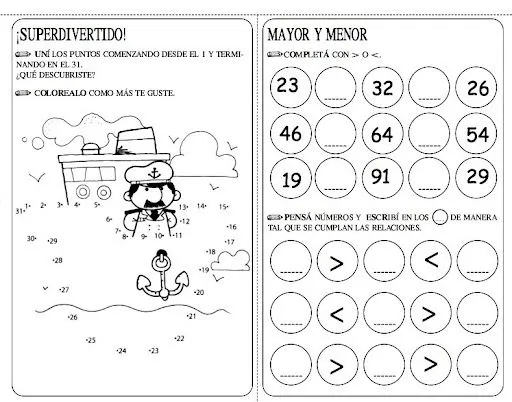 Ejercicios matematicos para niños de preescolar - Imagui