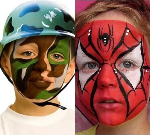 Camuflaje y Spiderman. | Pintacaras | Pinterest | Ideas Para ...