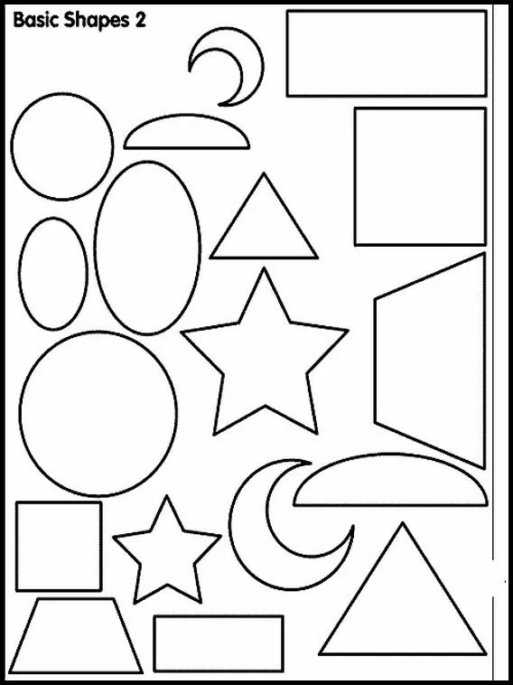 Ejercicios de figuras geométricas para niños de preescolar - Imagui